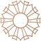 Ekena Millwork Augustus Wood Fretwork Pierced Ceiling Medallion, Cherry, 20"OD x 7"ID x 3/8"T CMWP20X20X0375AUCH - alternate 5